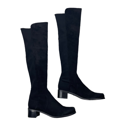 Stuart Weitzman 5050 Over the Knee Boots Suede Black Size 9.5