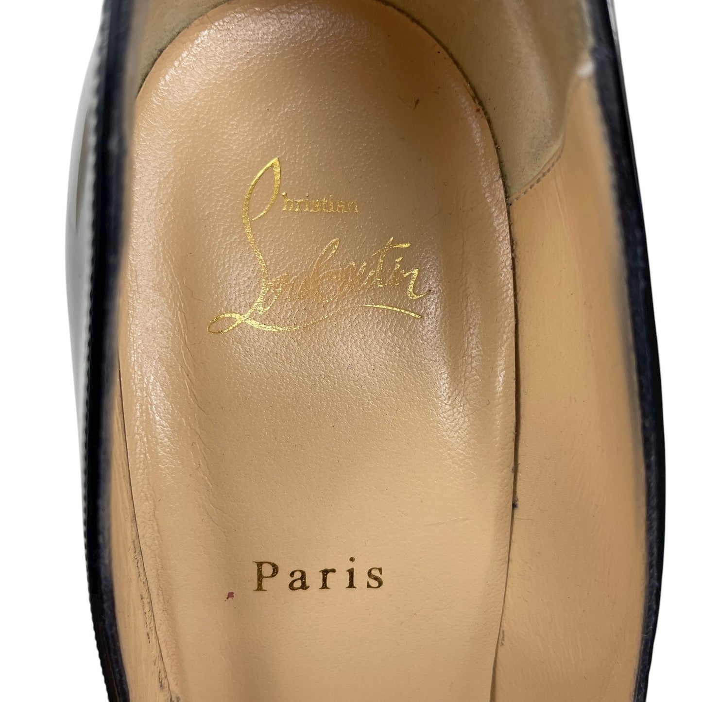 Christian Louboutin Pigalle Follies 100 Patent Leather Pump Black Size 42