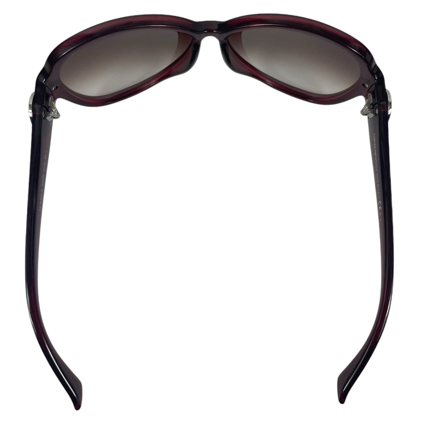 Emporio Armani 61mm Oversized Sunglasses Red Frame