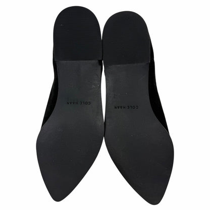Cole Haan Hara Suede Pointed Toe Chelsea Ankle Boots Black Size 8B