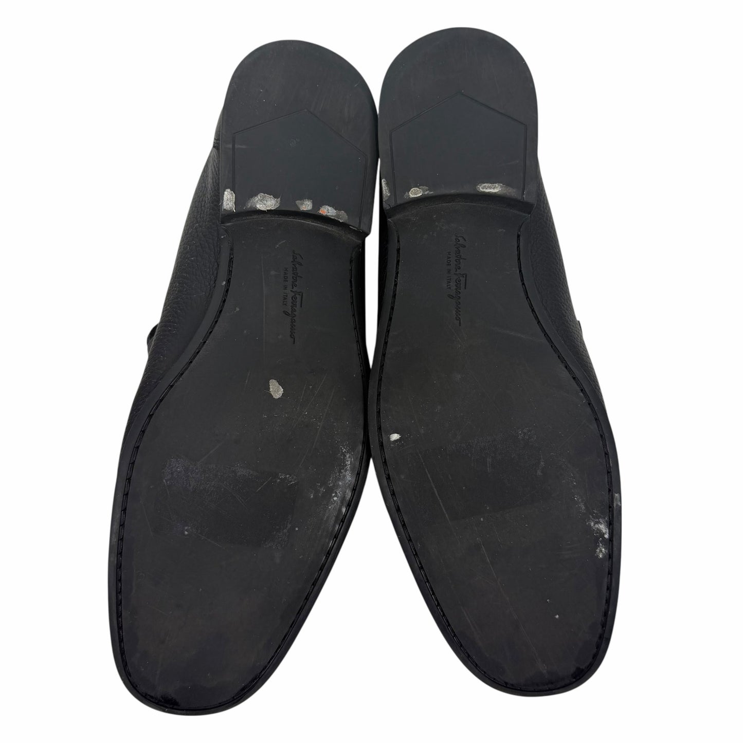 Salvatore Ferragamo Grandioso Gancini Bit Leather Loafer Black Size 10.5EE