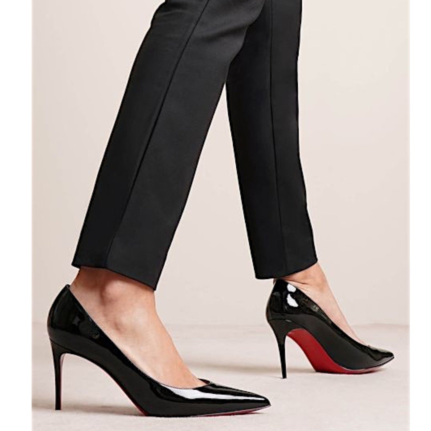 Christian Louboutin Kate 85mm Patent Leather Pump Black Size 42