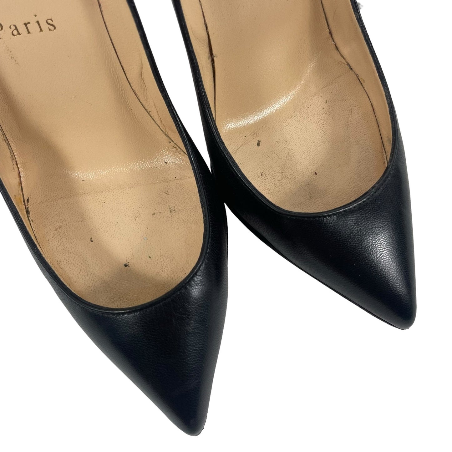 Christian Louboutin Pigalle Follies 100mm Pointed Toe Pumps Size 36.5