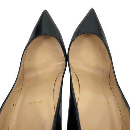 Christian Louboutin Pigalle Follies 100 Patent Leather Pump Black Size 42