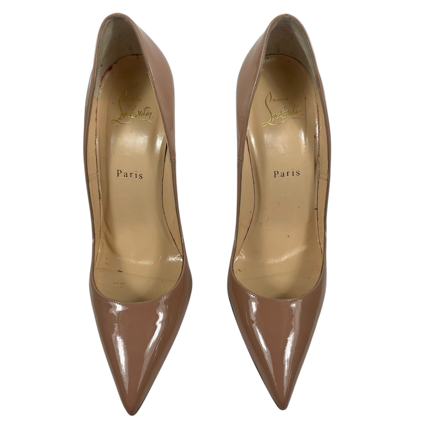 Christian Louboutin So Kate 120mm Patent Leather Pump Blush Size 39