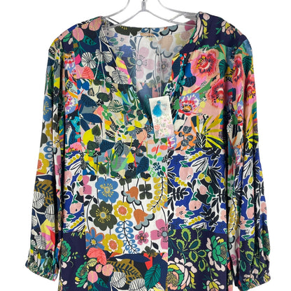 Johnny Was Puff Sleeve Maxi Dress Swim Cover Up Layla Print Size XS