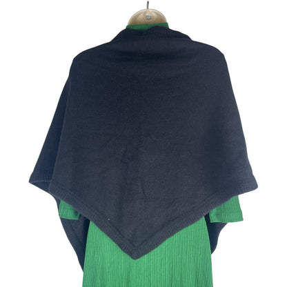 Toteme Triangle Wool & Cashmere Blend Scarf Wrap Black One Size