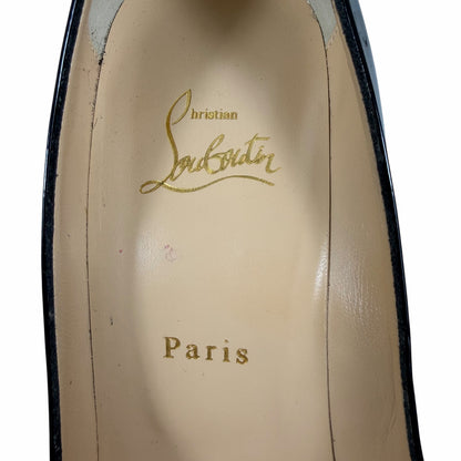 Christian Louboutin So Kate 120 Patent Leather Pump Black Size 41