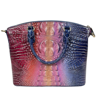 Brahmin Duxbury Satchel Bag Dreamer Ombre Melbourne Rainbow Leather