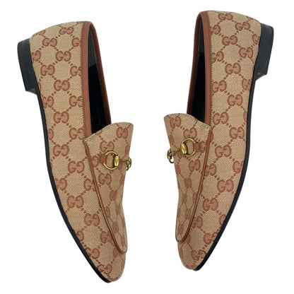 Gucci Jordaan GG Monogram Horsebit Loafer Ruggine Rust Size 40.5