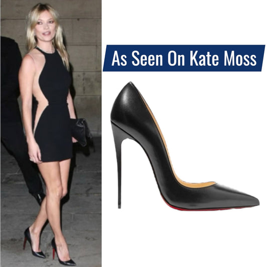 Christian Louboutin So Kate 120 Nappa Leather Pump Black Size 40