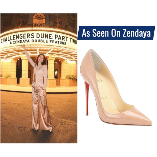 Christian Louboutin So Kate 120mm Patent Leather Pumps Beige Size 37.5