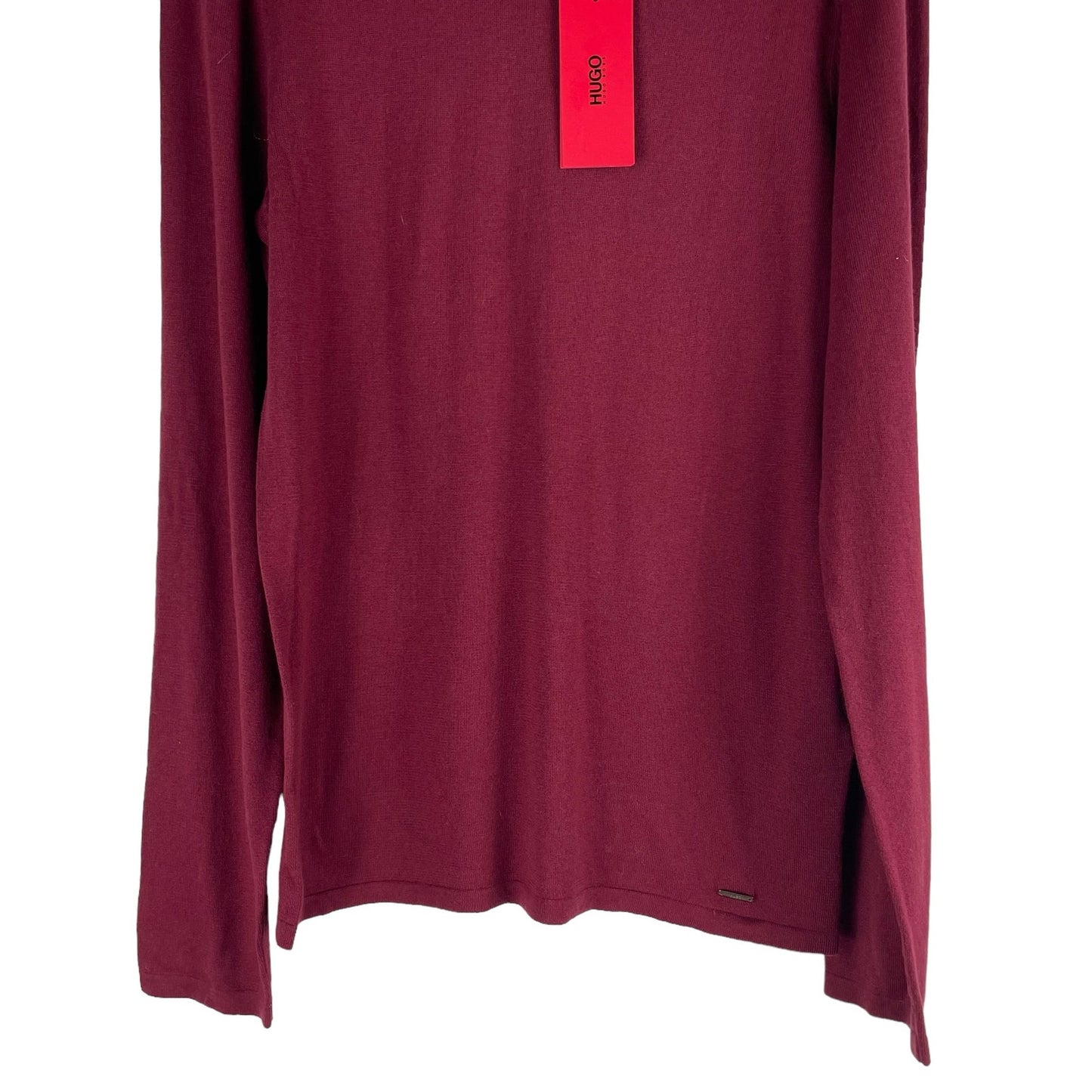 Hugo Boss San Bastio Crew Neck Sweater Silk Blend Red Size S