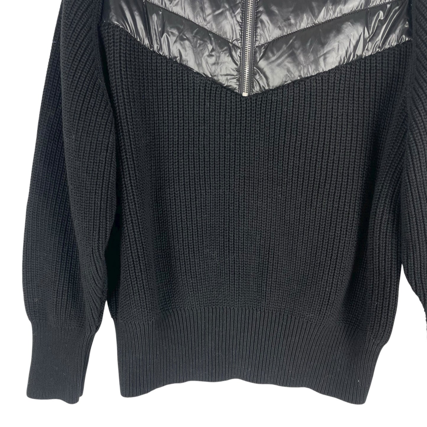 Varley Daines Padded Half Zip Jacket Pullover Sweater Black Size XL