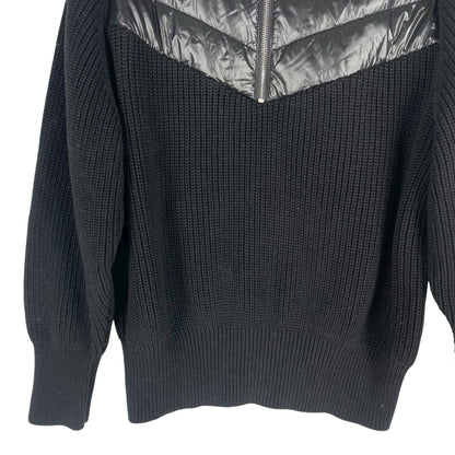 Varley Daines Padded Half Zip Jacket Pullover Sweater Black Size XL
