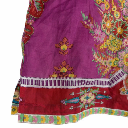 Etro Sardegna Printed Ramie Mini Shirt Dress Pink Size 38/ Size S