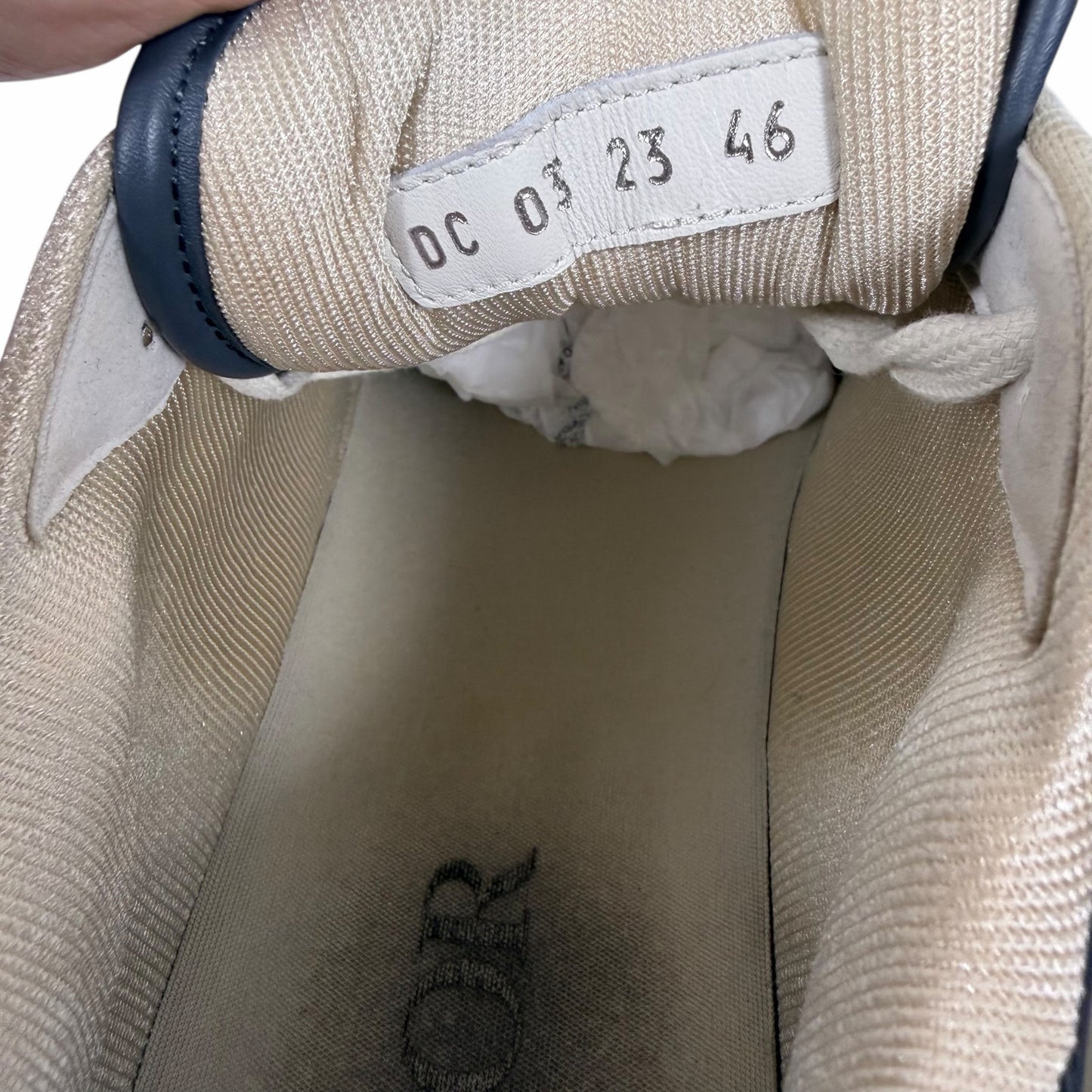 Christian Dior B27 Oblique Galaxy Low Top Sneaker Blue Gray Size 46/ Size 13