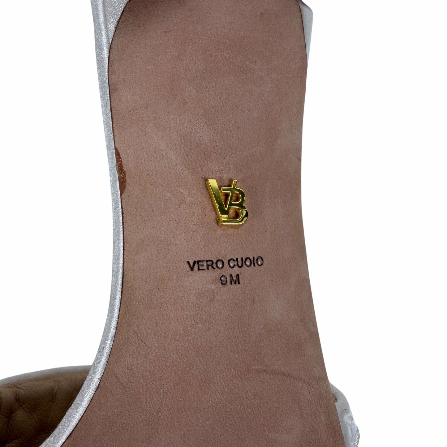 Veronica Beard Braxton Beaded Mule Sandal Coconut White Size 9M