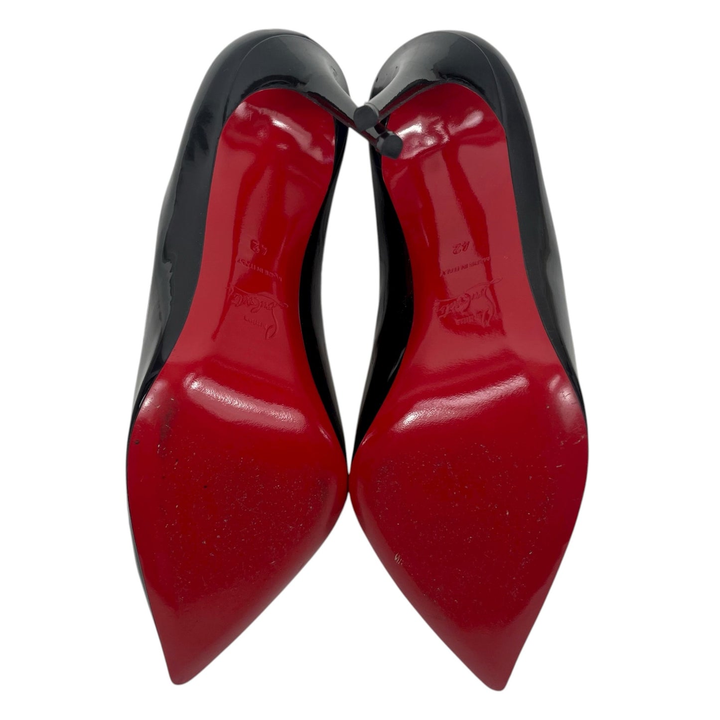 Christian Louboutin Pigalle Follies 100 Patent Leather Pump Black Size 42