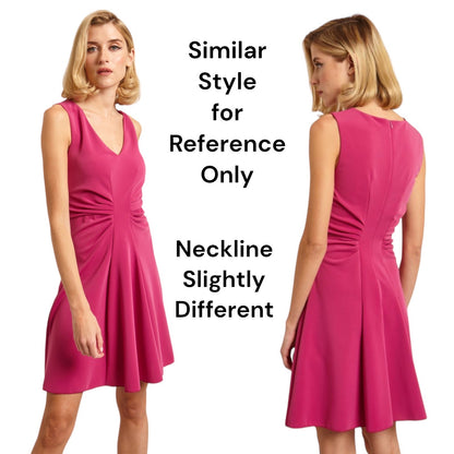 Teri Jon Rickie Freeman  Ruched Mini Cocktail Dress Pink Size 16