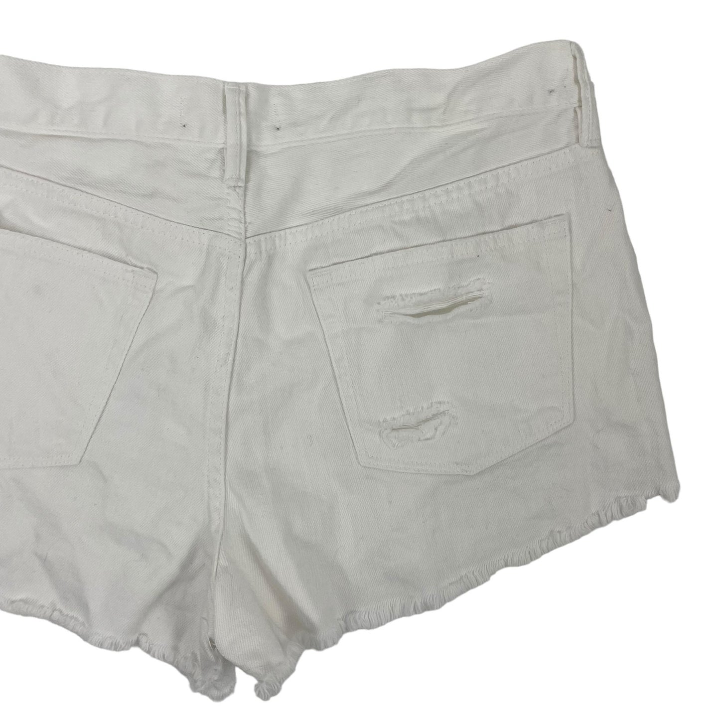 Free People Loving Good Vibrations High Rise Denim Shorts White Size 31