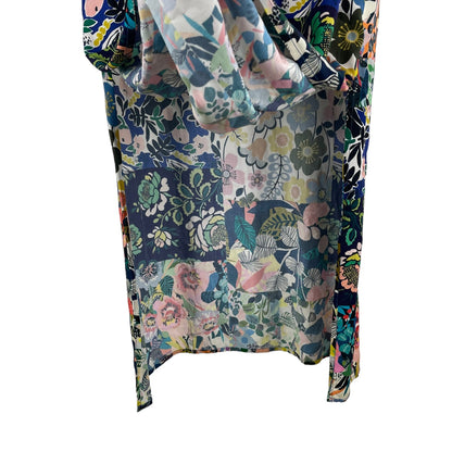 Johnny Was Puff Sleeve Maxi Dress Swim Cover Up Layla Print Size XS