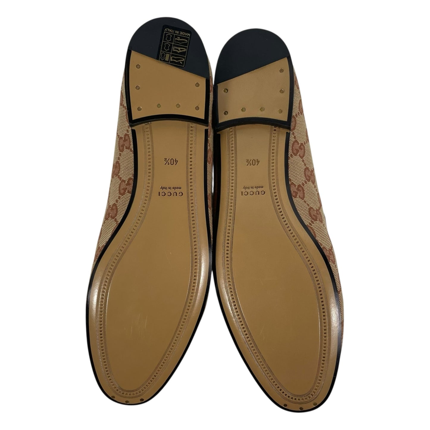 Gucci Jordaan GG Monogram Horsebit Loafer Ruggine Rust Size 40.5