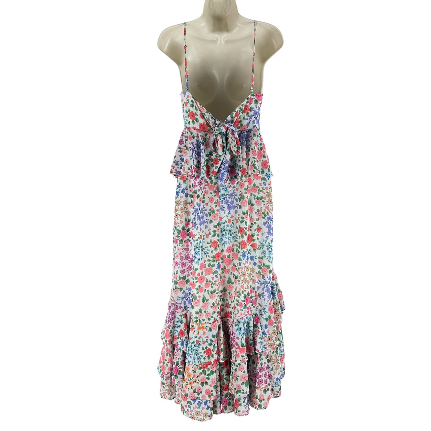 Yumi Kim Kaia Floral Printed Ruffle Maxi Dress Kingston Garden Size 2