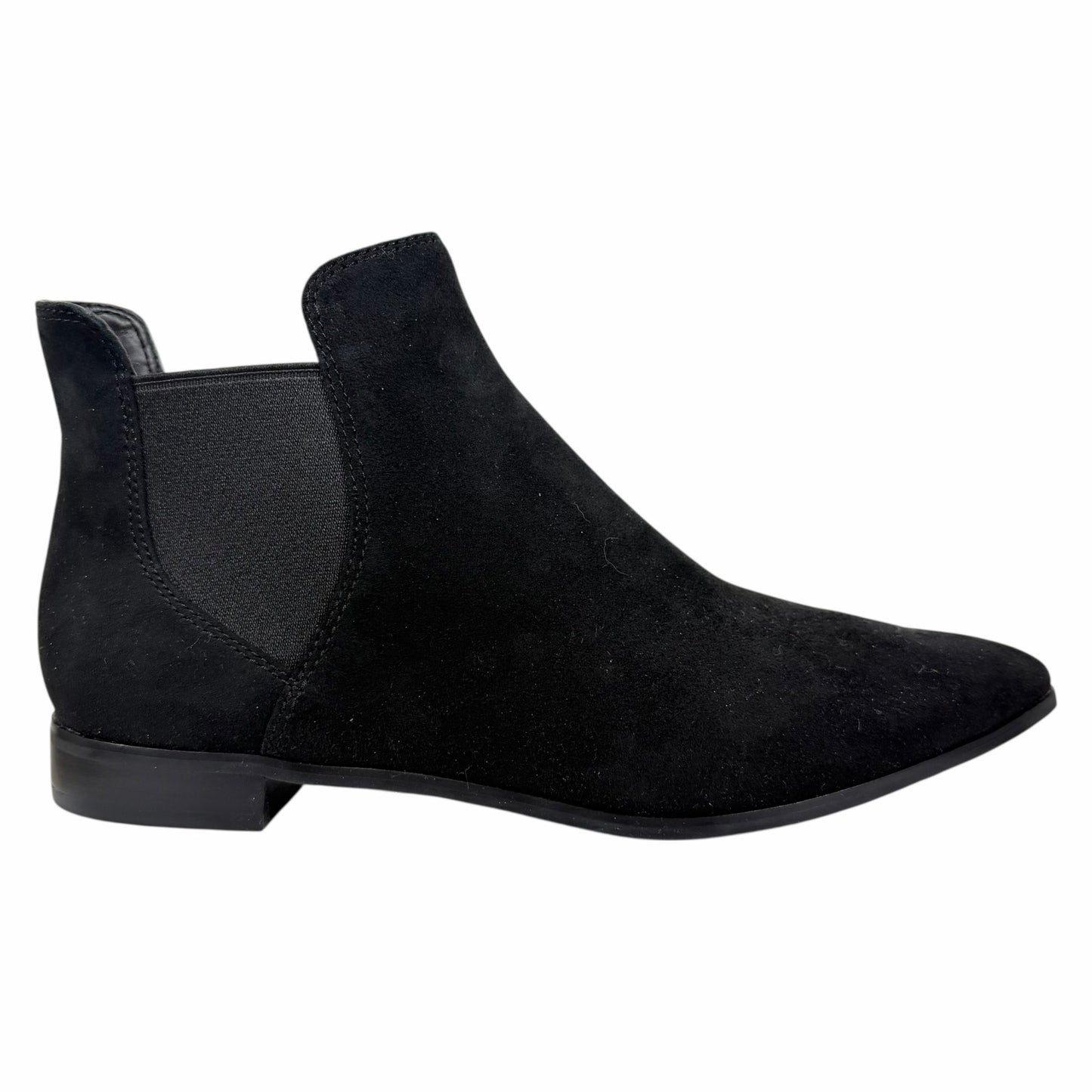 Cole Haan Hara Suede Pointed Toe Chelsea Ankle Boots Black Size 8B