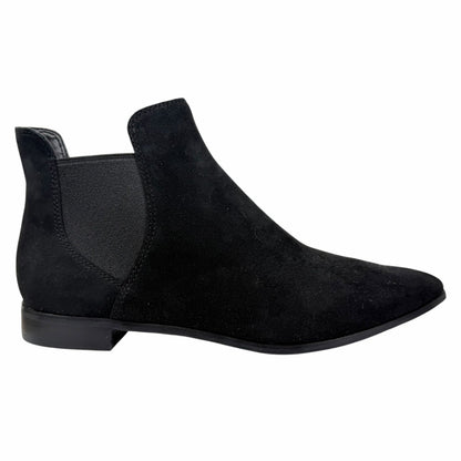 Cole Haan Hara Suede Pointed Toe Chelsea Ankle Boots Black Size 8B
