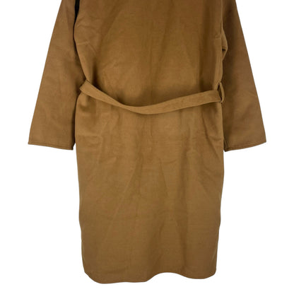 Ann Taylor LOFT Belted Pocket Wrap Coat Jacket Perfect Camel Size XS/S