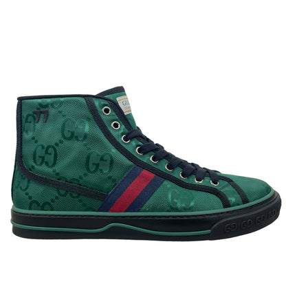 Gucci Off the Grid High Top Sneakers 1977 Tennis Shoes Green Men Size 8/ 8.5