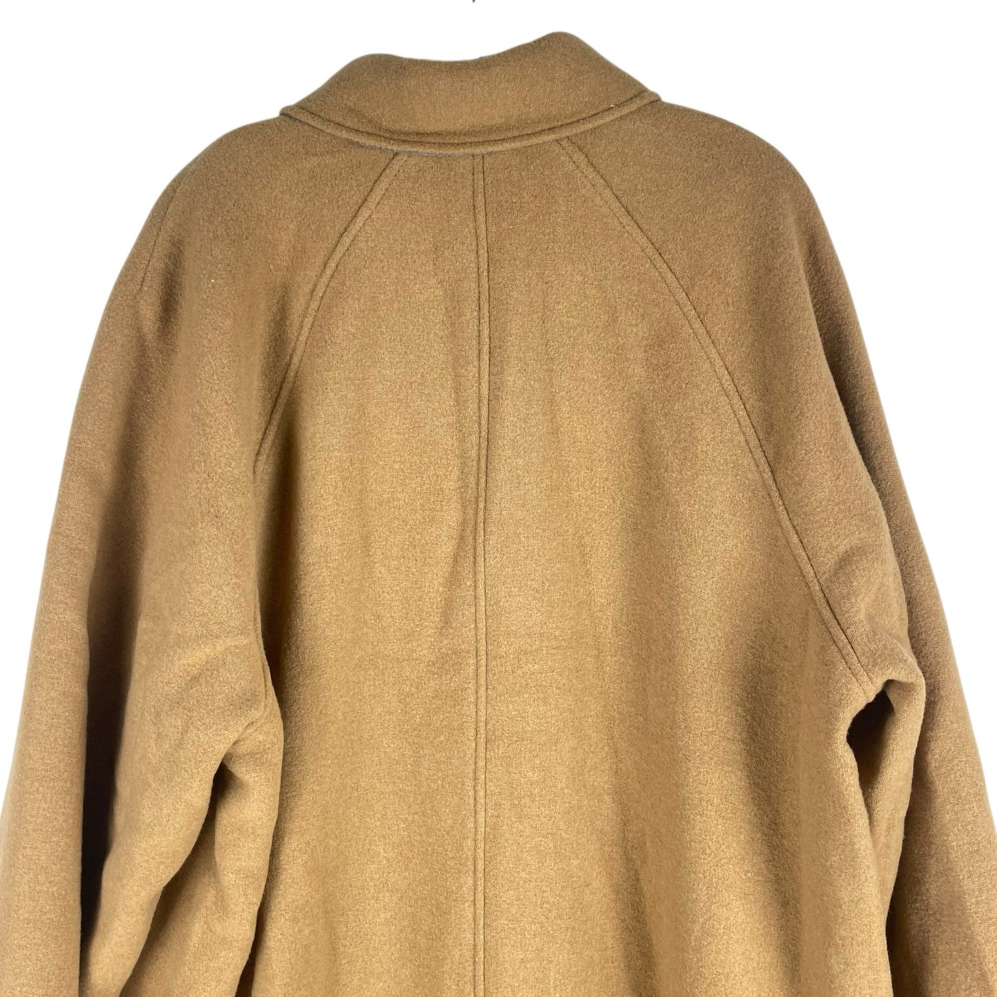 Gap Oversized Wool Blend Single Breasted Long Top Coat Camel Tan Size XL