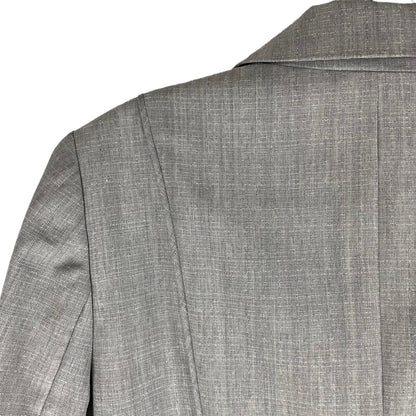 Classiques Entier Wool Blazer Jacket Suit One Button Light Gray Size 8