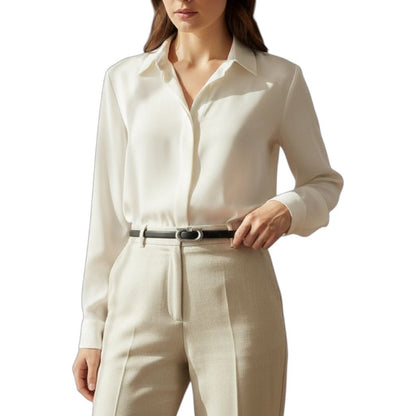 Salvatore Ferragamo Gancio Ellipse Skinny Leather Belt Size 80/32"