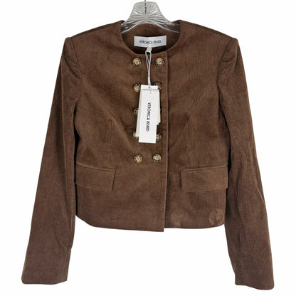 Veronica Beard Bentley Double Breasted Corduroy Jacket Brown Size 2