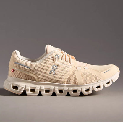 On Cloud 6 Sneaker Running Shoes Blonde Dew Orange Size 7
