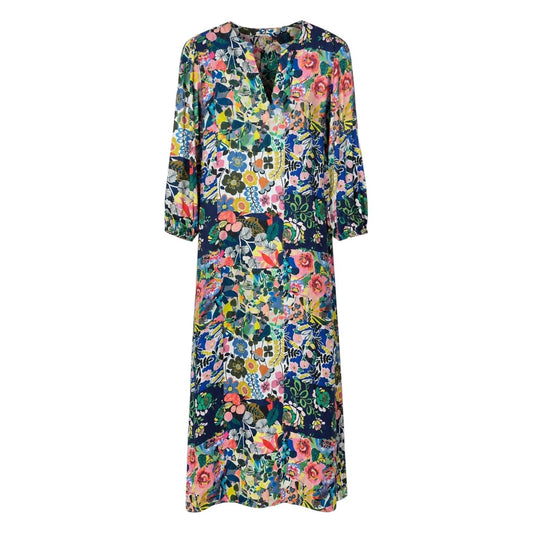 Johnny Was Puff Sleeve Maxi Dress Swim Cover Up Layla Print Size XS
