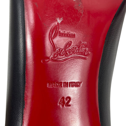 Christian Louboutin Decollete 554 100mm Kid Leather Pump Black Size 42