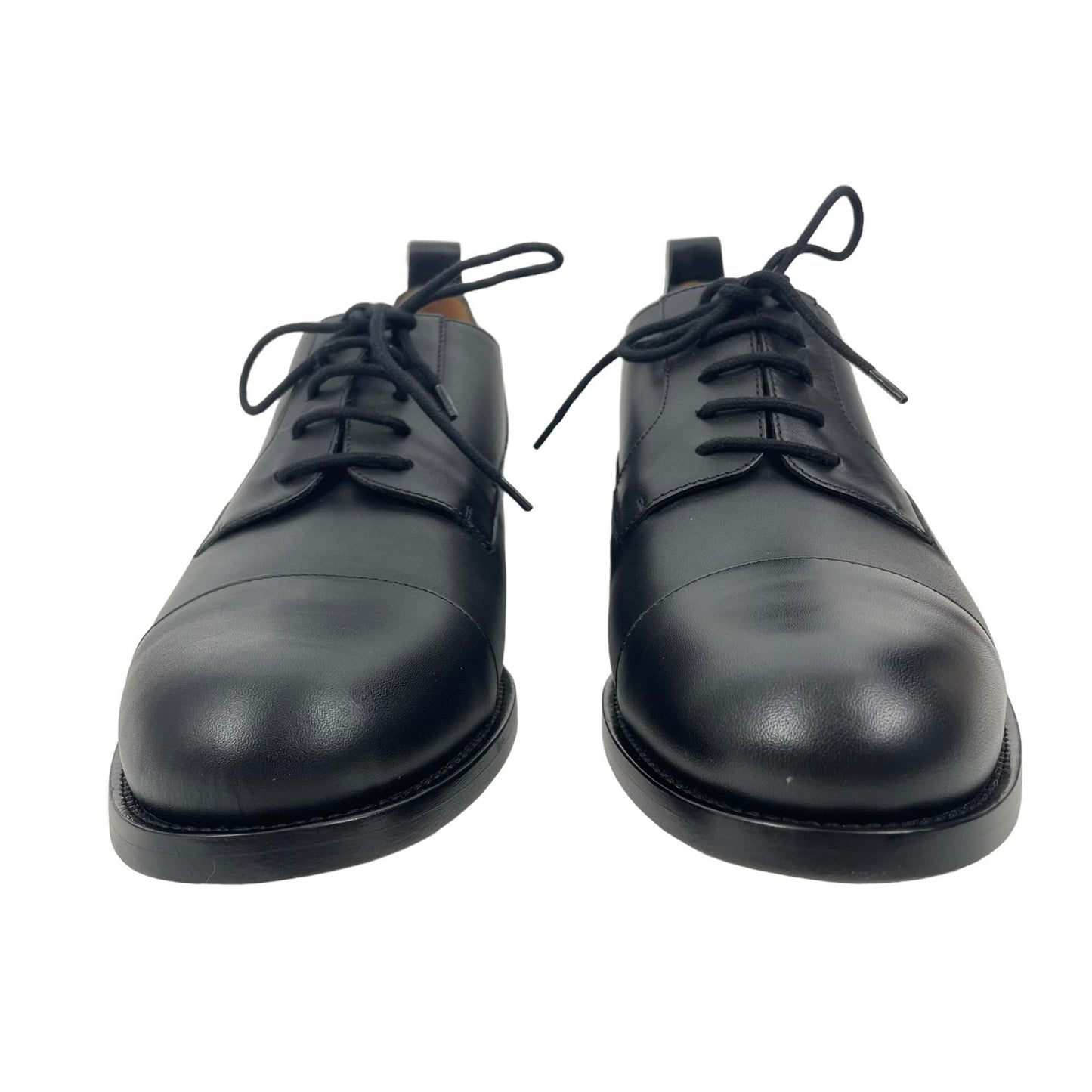 Valentino Garavani Black Derby Divise Leather Shoes Lace Up Size 42/ 9