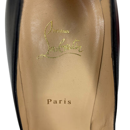 Christian Louboutin Decollete 554 100mm Kid Leather Pump Black Size 42