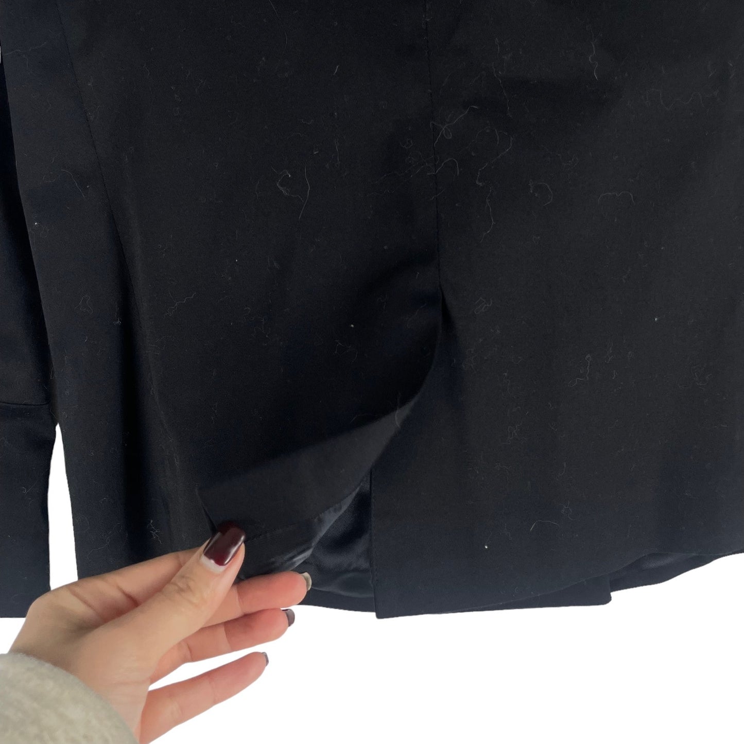 AYR The Coast Double Breasted Blazer Jacket Black Size 2