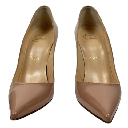 Christian Louboutin So Kate 120mm Patent Leather Pumps Beige Size 37.5