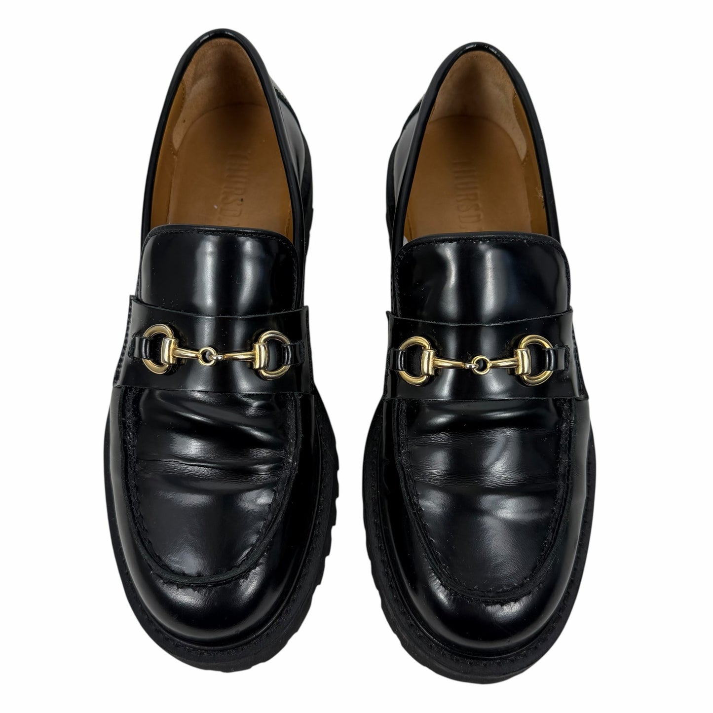 Thursday Boot Co. The Penny Loafer with Gold Horsebit Black Size 6.5