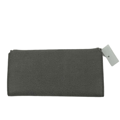 Stella McCartney Falabella Shaggy Deer Flap Continental Wallet Gray