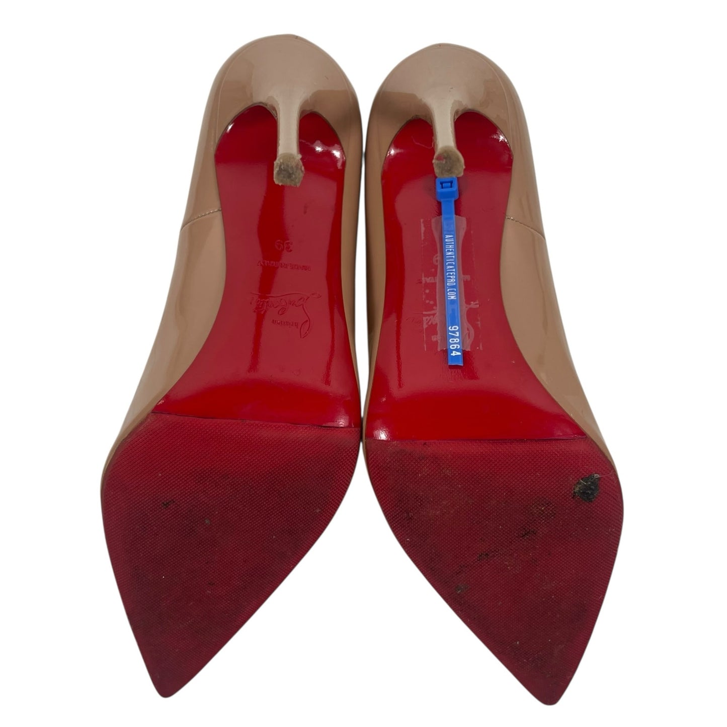 Christian Louboutin So Kate 120mm Patent Leather Pump Blush Size 39