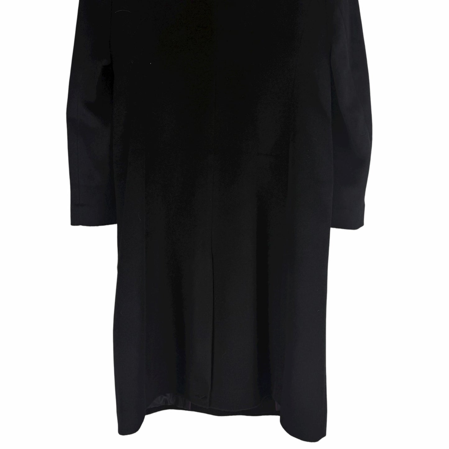 Cole Haan Single Breasted Wool Blend Long Coat Black Size 8