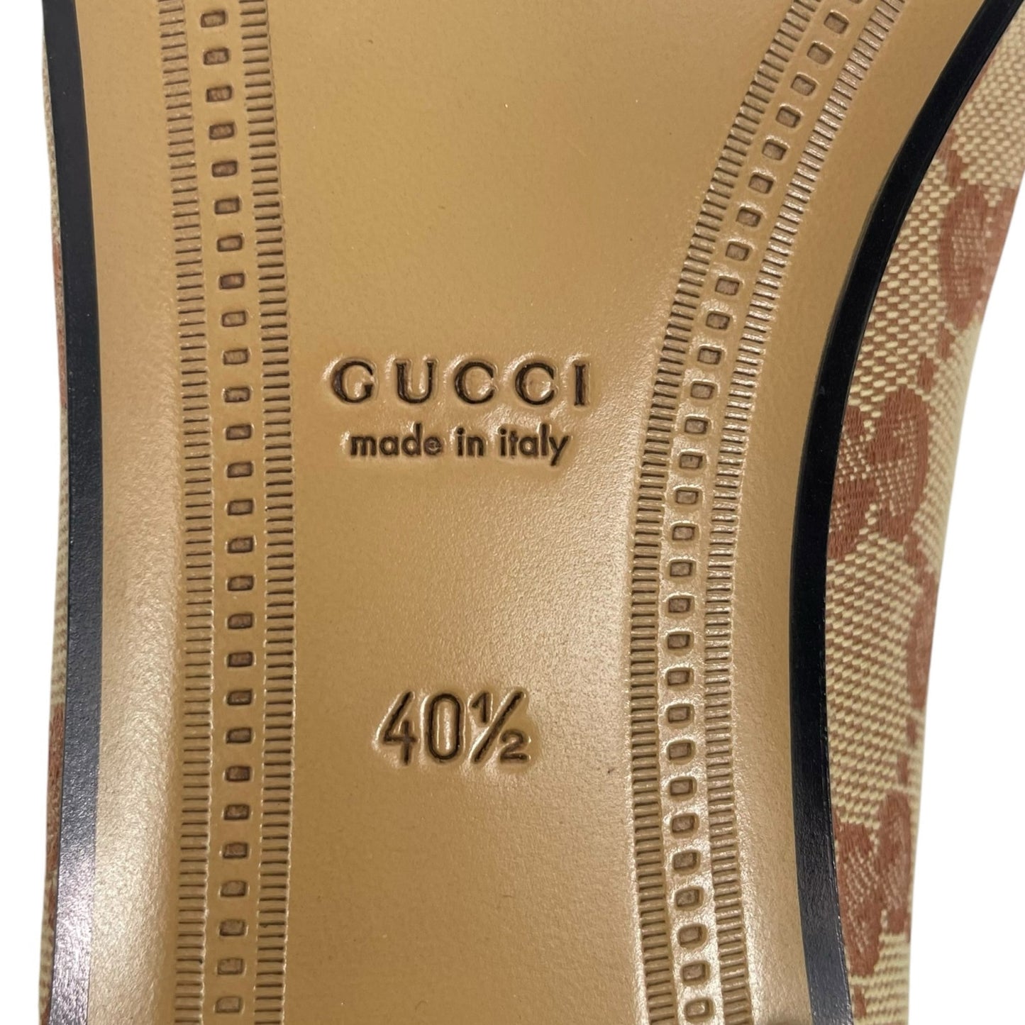 Gucci Jordaan GG Monogram Horsebit Loafer Ruggine Rust Size 40.5