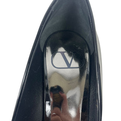 Valentino Garavani One Stud 100 Patent Leather Pumps Black Size 37