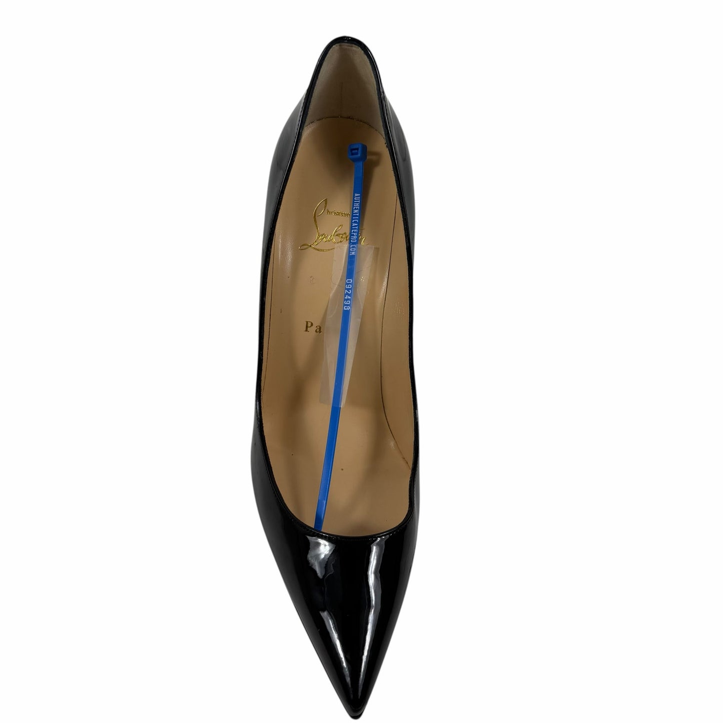 Christian Louboutin So Kate 120 Patent Leather Pump Black Size 41